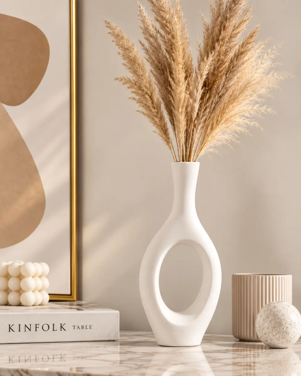 Modern Hollow Abstract Ceramic Decorative Vase